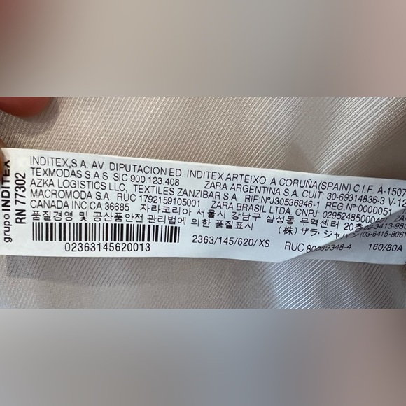 NWT Zara Pink Textured Weave Coat XS - Picture 5 of 6